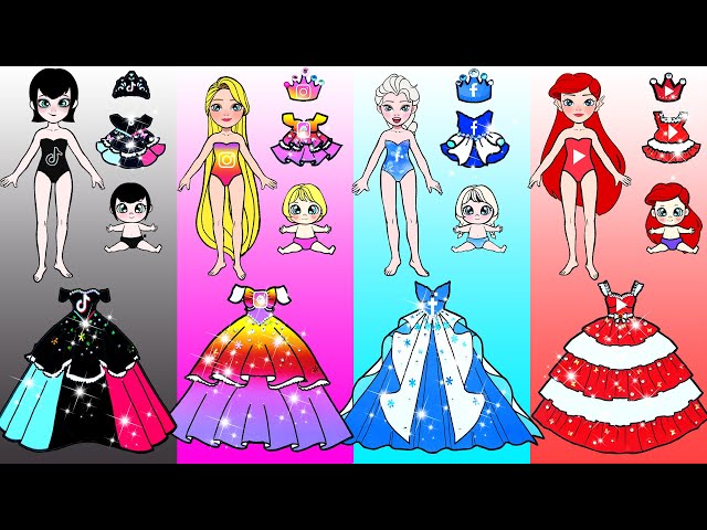 Paper Dolls Dress Up - Social Network Makeup and Dress Up Wedding Handmade - WOA Doll Channel