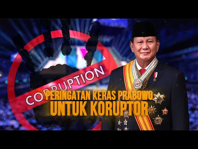 Peringatan Keras Prabowo Untuk Koruptor | Kabar Petang tvOne