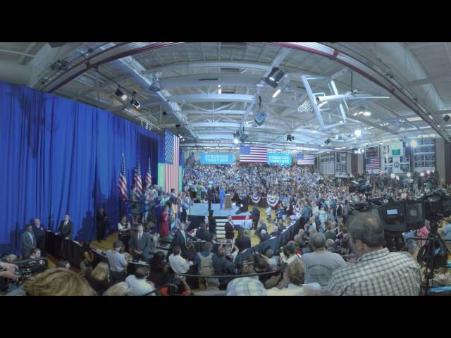 Hillary Clinton and Bernie Sanders in Portsmouth, NH (video #6)