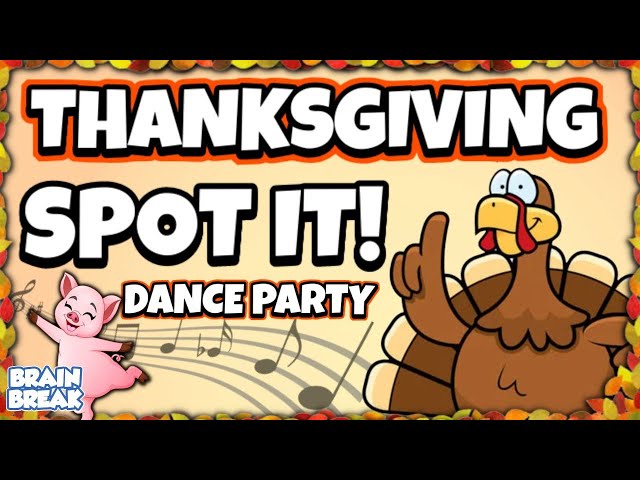 Thanksgiving Spot It & Dance | Brain Break | Just Dance | GoNoodle