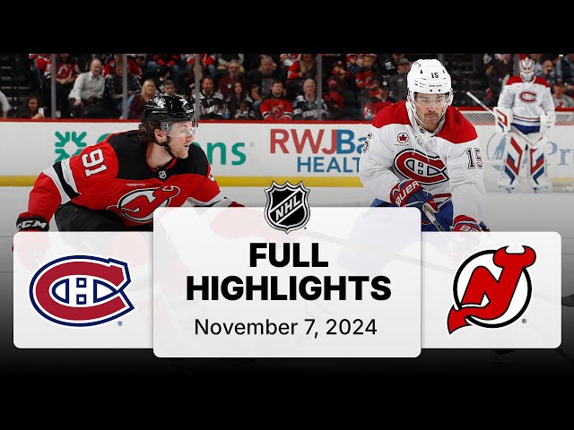 NHL Highlights | Canadiens vs. Devils | November 07, 2024