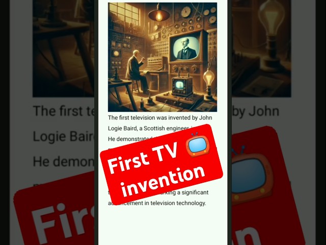 The first Tv invention #information #shortvideo #history #historical #informatio #facts #informative