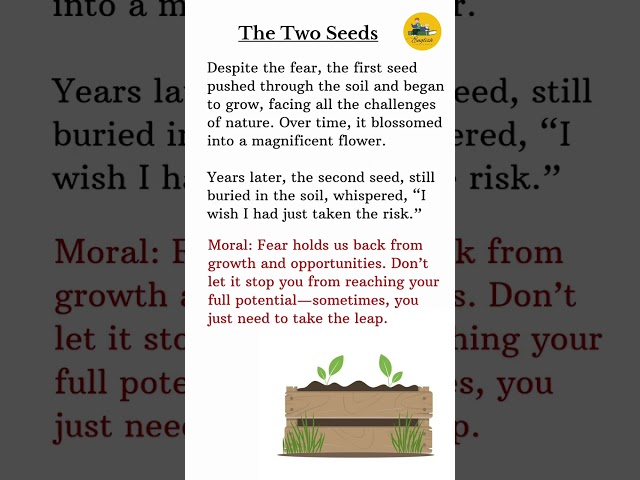 The Two Seeds 🔥 English Speaking Practice #learnenglish #englishlearning #englishstoryscrolls