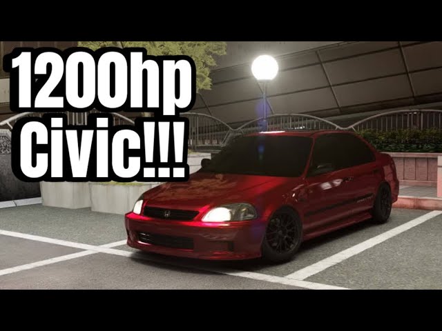 Crazy 1200hp Civic In Assetto Gameplay