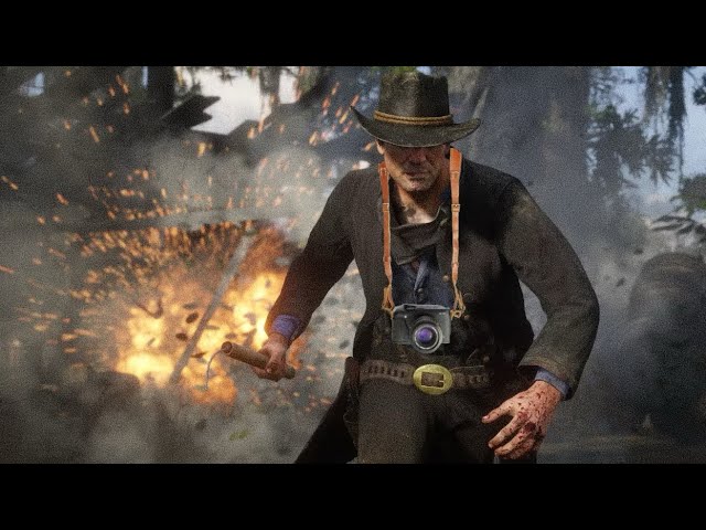 DESTROYING Blackwater with Explosives in Red Dead Redemption 2 / PS5 - 4K