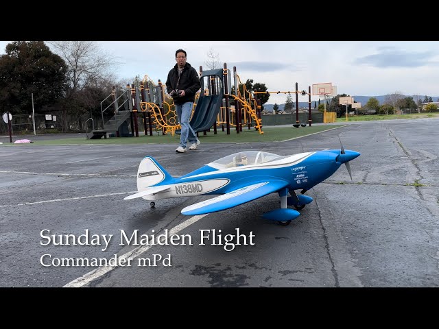 Sunday Maiden Flight with RC Plane E-flite Commander mPd 1.4m BNF