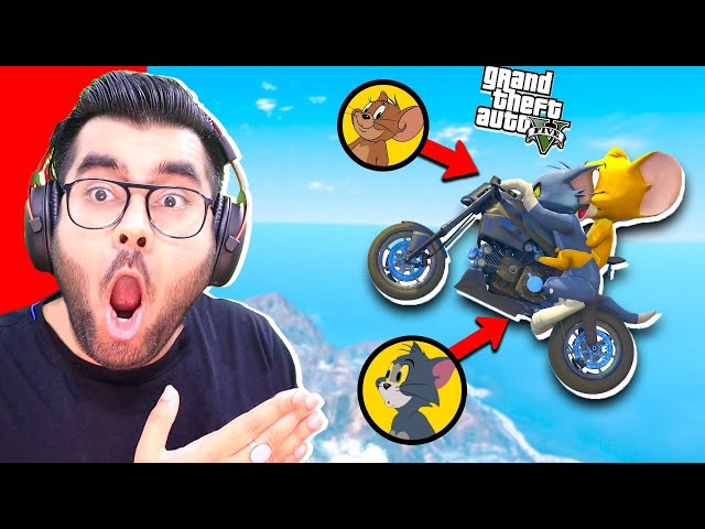 🔥GTA 5 Tom & Jerry Extreme Bike Parkour 🔥| Funny 😂 | Hitesh KS