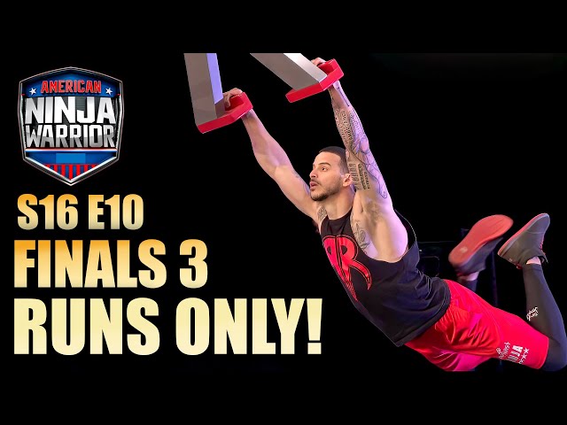 Only Runs! American Ninja Warrior S16 E10 Finals 3