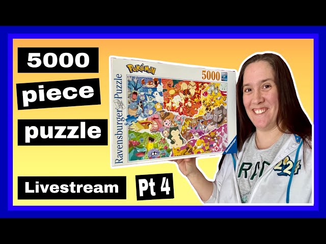 5000 PIECE Pokemon puzzle by Ravensburger - live stream part 4