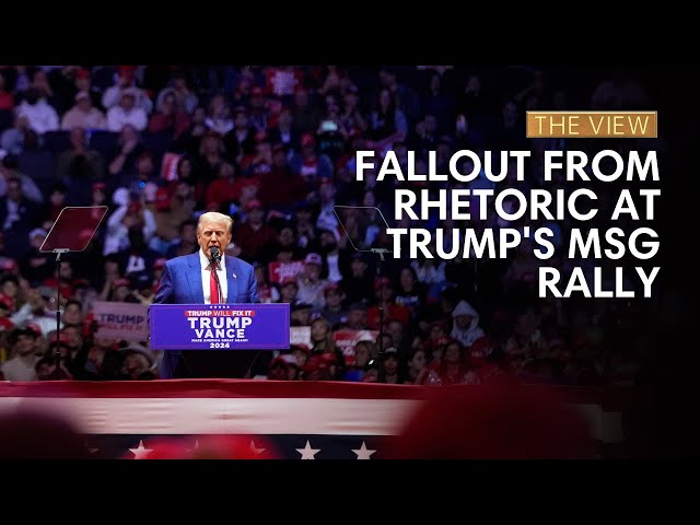 Fallout From Rhetoric At Trump's MSG Rally | The View