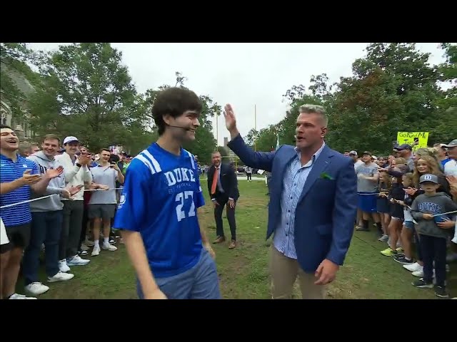 Pat McAfee put $1 Million on the line for this fan's field goal attempts 🤣 | College GameDay