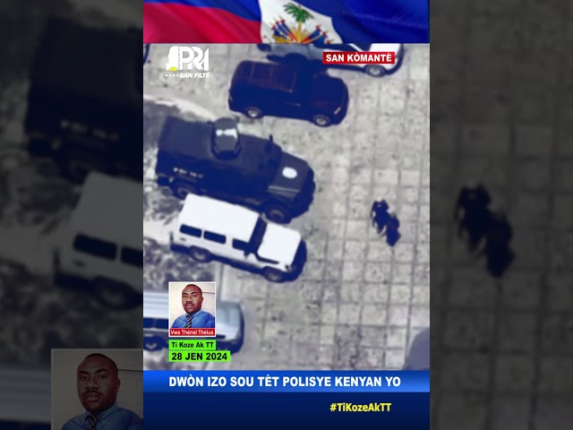 Izo lage dwòn sou tèt polisye Kenyan yo jodi a mezanmi. TT met 2 men nan tèt tèlman l sezi