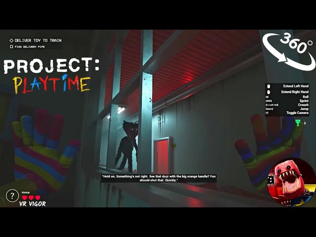 HUGGY WUGGY PROJECT PLAYTIME #horrorgames #ps5gameplay #360vr