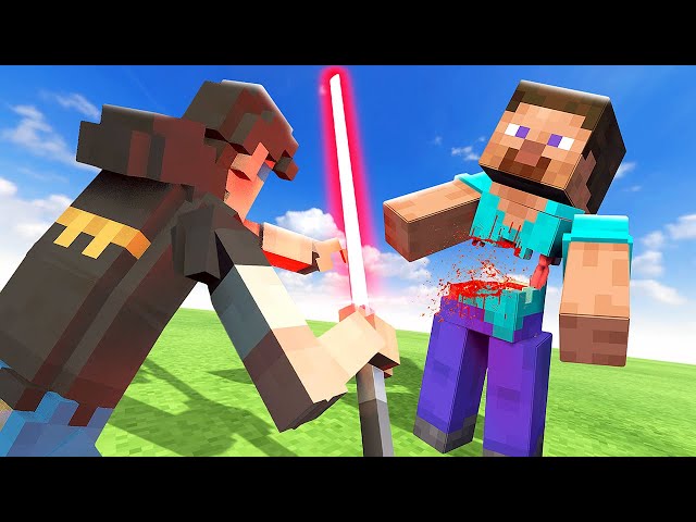 LIGHTSABER Slices Through Minecraft Mobs - Teardown Mods Gameplay