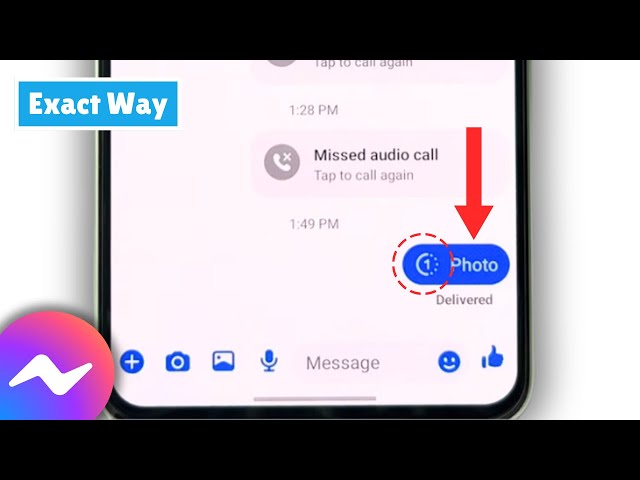 how to send one time view photo in messenger?