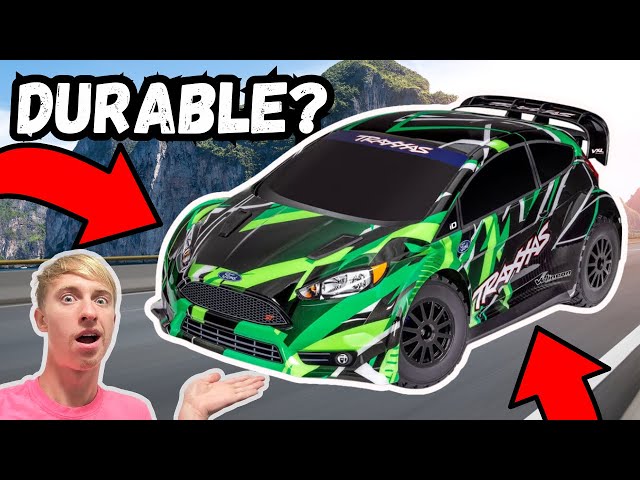 Traxxas Ford Fiesta Rally Car JUMPS THE ROAD!