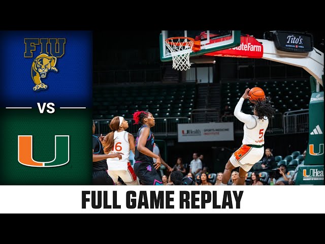 FIU vs. Miami Full Game Replay | 2024-25 ACC Women’s Basketball