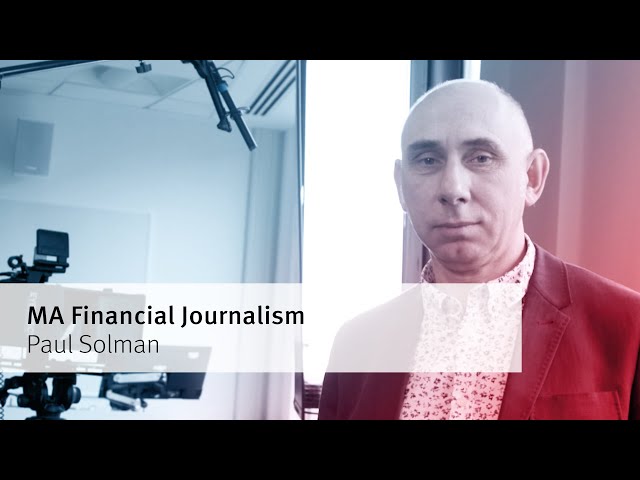 Meet Paul Solman, Programme Director of MA Financial Journalism at City