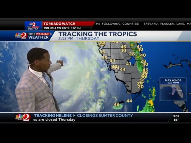 Comparing Hurricane Helene to size of other large storms