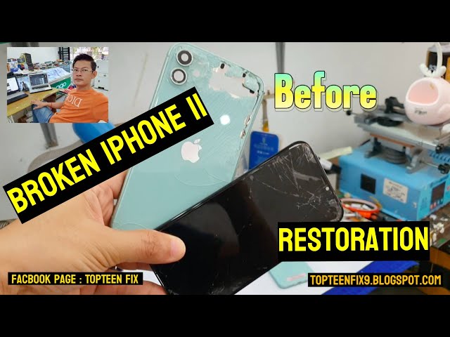 Destroyed iPhone 11 restoration #destroyedphone #brokenphone #restoration #jaiphone