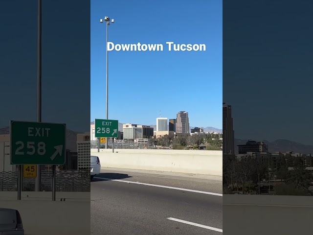 Downtown Tucson as seen from I-10 #Shorts