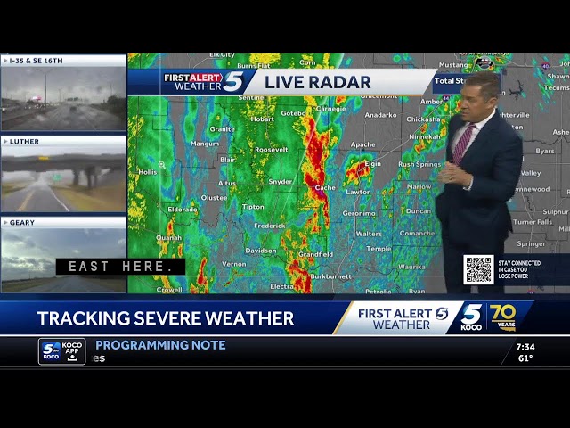 Tracking storms in Oklahoma