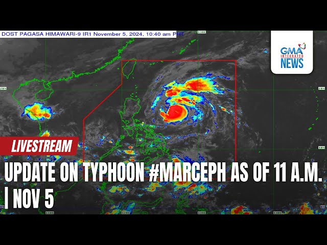 LIVE: Update on Typhoon #MarcePH as of 11 a.m. (November 5, 2024) - Replay