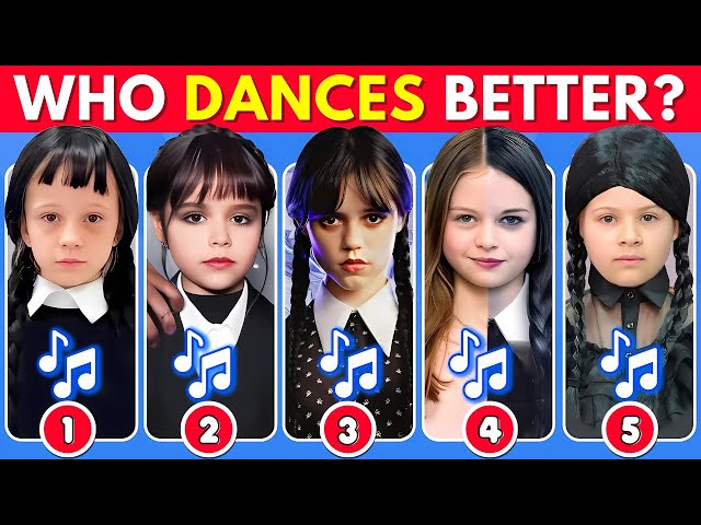 Who Dances Better? Wednesday Dance Edition 🖤💃 Salish Matter, Diana, Like Nastya, Diana, Jenna Ortega