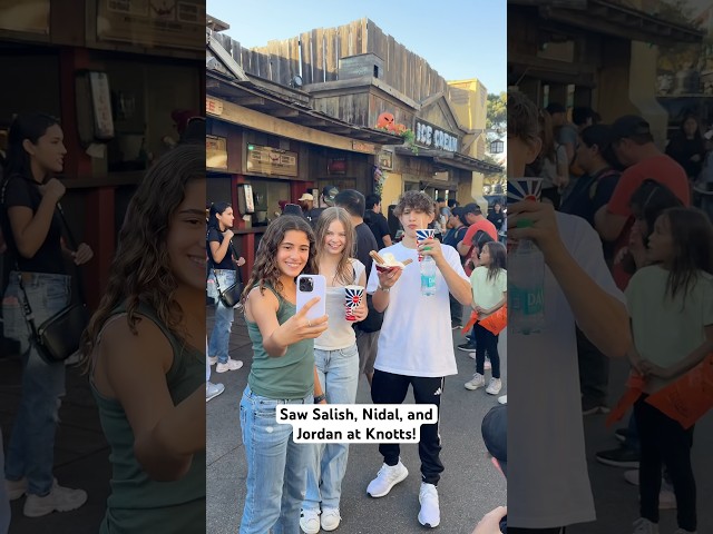 I saw Nidal Wonder, Salish Matter, and Jordan Matter at Knotts Berry farm and they were all so nice!