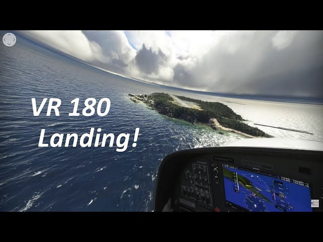 2k 3D Crosswind Landing in a Cessna GC [VR180]