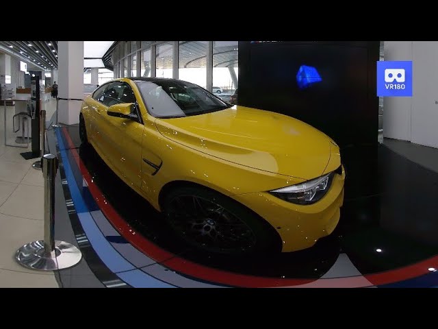 3D 180VR 4K Yellow BMW M4 Wonderful design Sport Car 2020