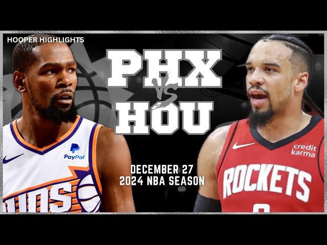 Phoenix Suns vs Houston Rockets Full Game Highlights | Dec 27 | 2024 NBA Season