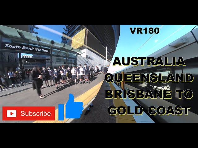 VR180 3D Steroscopic train ride from Southbank in Brisbane Queensland to the Gold Coast (Australia)