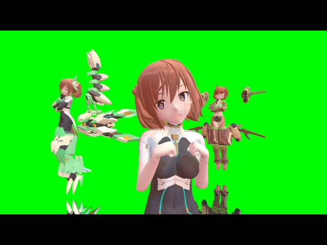 【VRMMD】君影唯ちゃんの周りを飛ぶおじゃま虫II (passthrough)