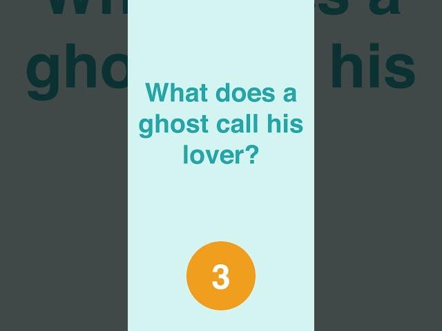 Trivia Quiz: What does a ghost call his lover?  #funny #jokes #comedy