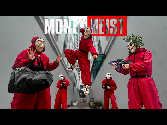 MONEY HEIST VS BAD GUYS TEAM ll JOKER !! YOU ARE INSANE STORY IN REAL LIFE (Epic Parkour Pov Chase)