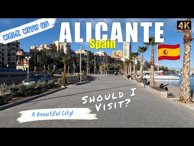 Captivating Walking Tour of Alicante, Spain - STUNNING CITY WALK in the Old Town