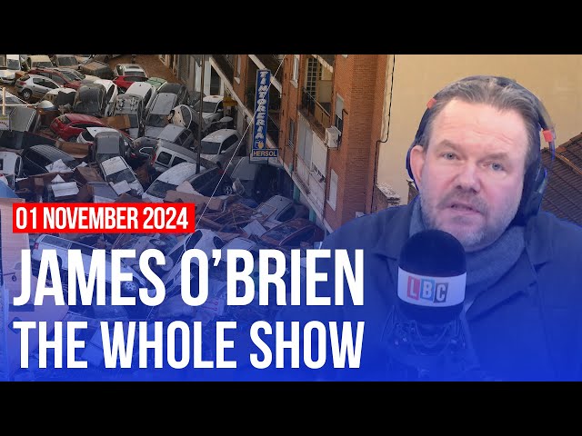 Apocalyptic scenes in Spain | James O'Brien - The Whole Show