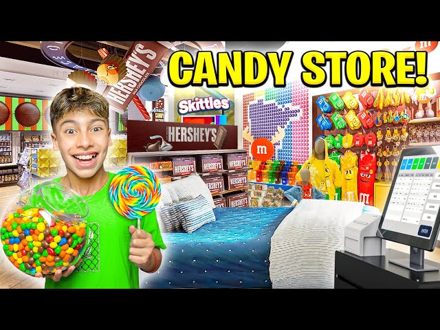 Turning our Son's BEDROOM Into a CANDY STORE!! 🍭🍫