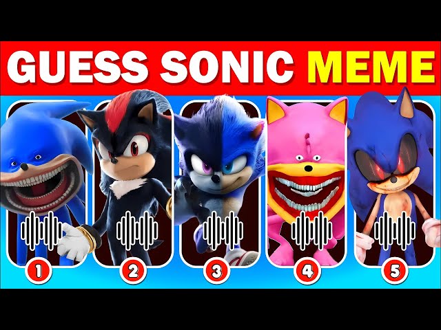 Guess Sonic Meme and Dance by Their Voice ~ Ultimate Sonic.Exe & Sonic The Hedgehog 3 Movie Quiz