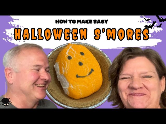 Peep S'mores / How To Make Halloween Peep S'mores