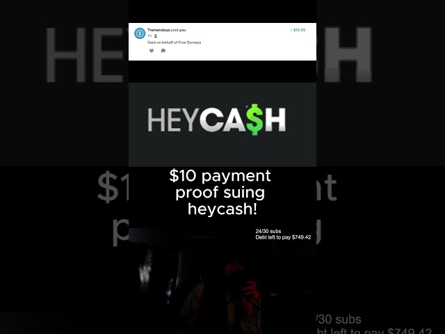 $10 payment proof using heycash! } fanof reacts