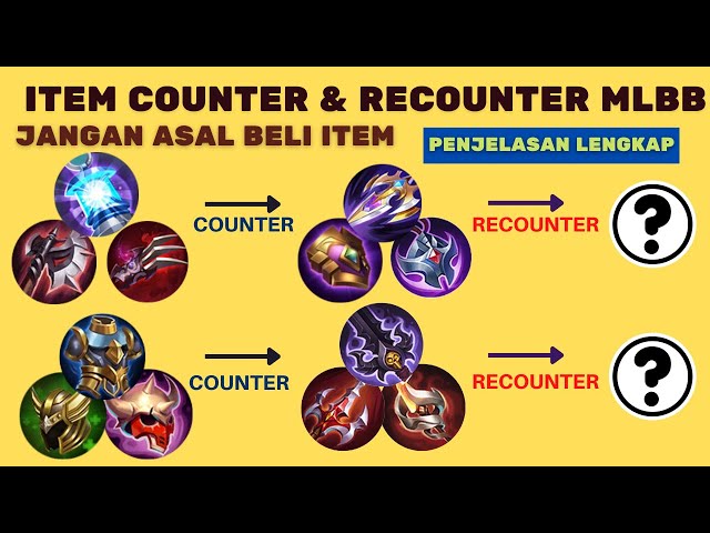 ITEM COUNTER DAN RECOUNTER DI MOBILE LEGENDS, PAKAI ITEM INI UNTUK MENGCOUNTER MUSUH YANG SAKIT