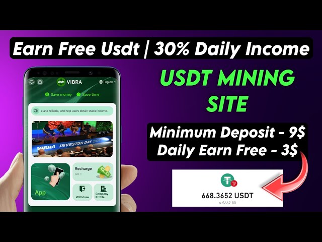 New Usdt Earning Site Usd Mining Site 2024 Best Investment Usdt Earning Website