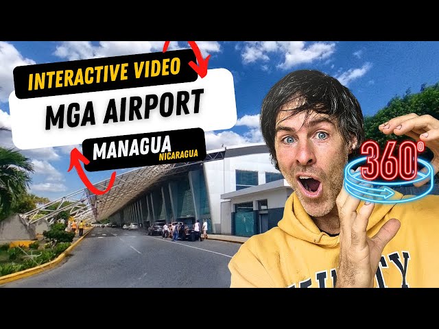 🌐INTERACTIVE 360 Virtual Reality tour of MGA Airport - Augusto C. Sandino International Airport