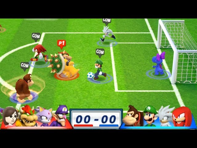 Mario & Sonic At The London 2012 Olympic Games Football #96 With Waluigi, Blaze, Bowser, Mii