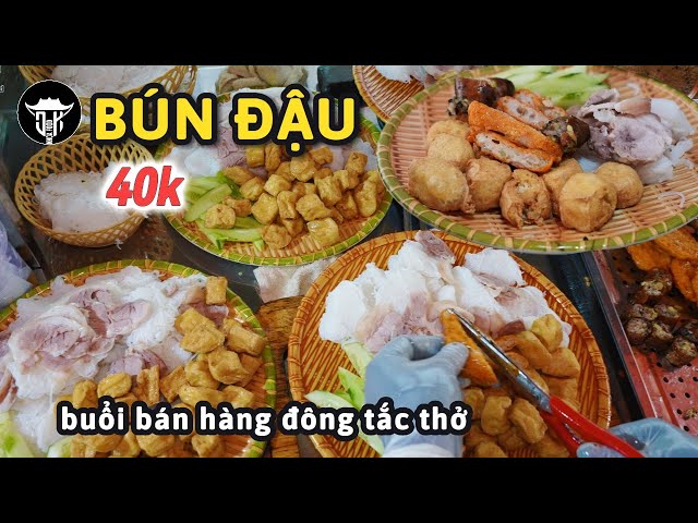 The owner of the Vietnamese bun dau restaurant is diligent and good at pleasing customers