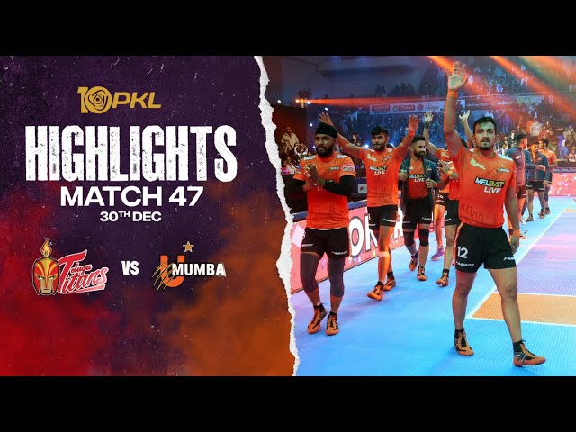 Match Highlights: Telugu Titans vs U Mumba | December 30 | PKL Season 10