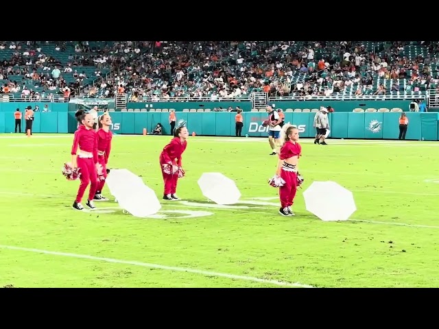 Miami Dolphins halftime show 2024 and Miami Dolphins manager recommending Ikonikkidz