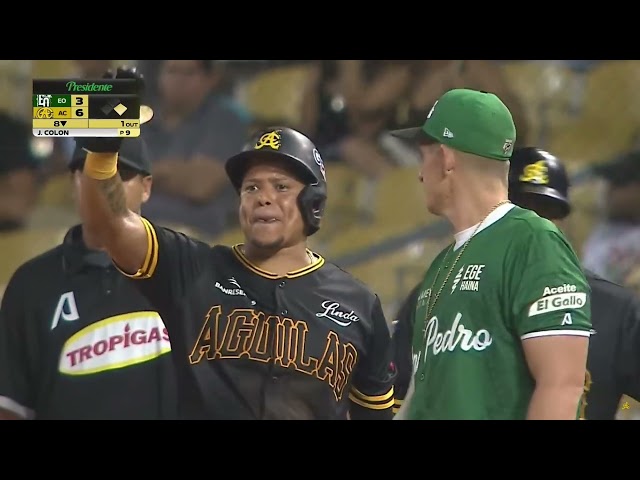 HIT 100 DE YAIRO MUÑOZ EN LA PELOTA INVERNAL LIDOM CON LAS AGUILAS